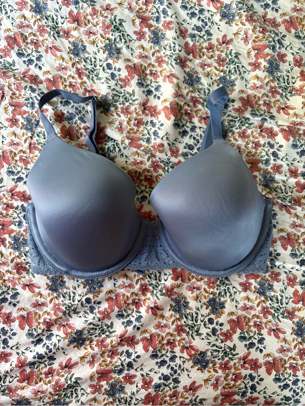 Everyday Smooth Moulded Bra in Slate Blue